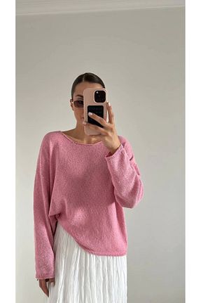 بلوز صورتی زنانه ساده Ecenin Favorileri - کد 923634414