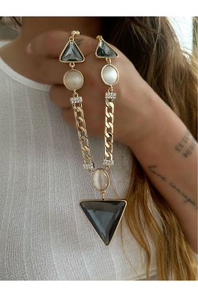 گردنبند استیل ( فولاد ) رنگی زنانه روکش طلا MyladyAccessoriess - کد 834901060