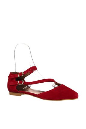 بابت قرمز زنانه جیر Fox Shoes - کد 2422335