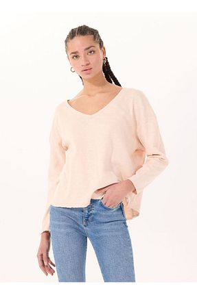 بلوز بژ زنانه ساده American Vintage - کد 924311376