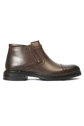 بوت / نیم بوت قهوه ای مردانه چرم خالص Greyder - کد 381949645