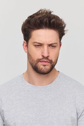 تیشرت طوسی مردانه اسلیم فیت YXC Trend Maker - کد 899793837