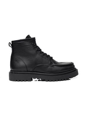 بوت / نیم بوت مشکی مردانه چرم خالص Greyder - کد 772502203