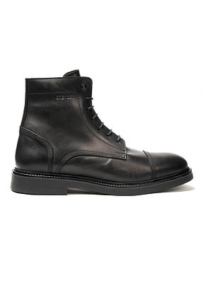 بوت / نیم بوت مشکی مردانه چرم خالص Greyder - کد 447006762