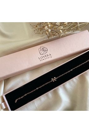 دستبند نقره صورتی زنانه 925 عیار Lovera Jewellery - کد 812428930