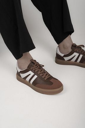 کفش اسنیکر قهوه ای زنانه بند دار Stilbagshoes - کد 923705390