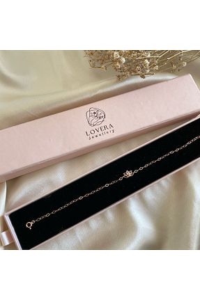 دستبند نقره صورتی زنانه 925 عیار Lovera Jewellery - کد 844034369
