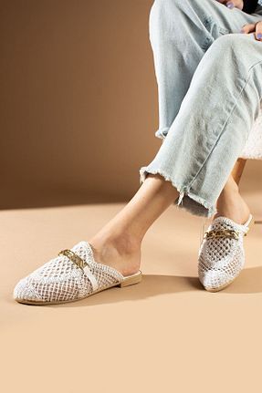 دمپائی سفید زنانه حصیر FUGA MODA - کد 804018625