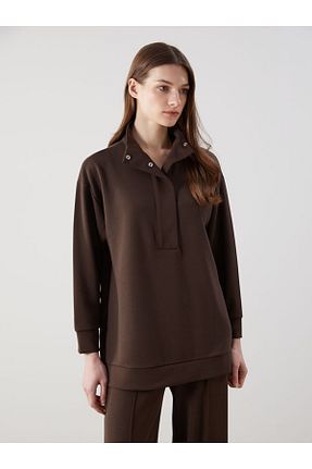 تونیک قهوه ای زنانه بافتنی LC Waikiki - کد 923723617