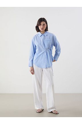 پیراهن آبی زنانه رگولار LC Waikiki - کد 924382992