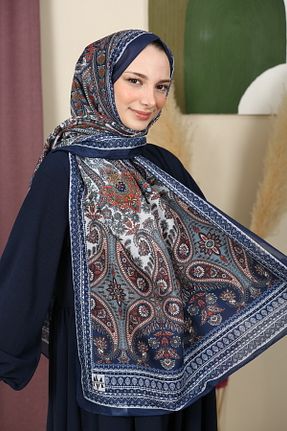شال سرمه ای زنانه پنبه ای aldyoo - کد 923729225