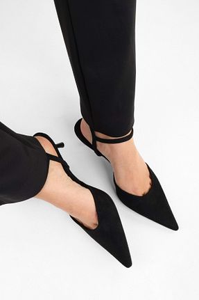 کفش استایلیتو مشکی پاشنه نازک Shoeberry - کد 923753533