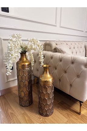 گلدان زرد فلزی THE LİNSE - کد 923755777