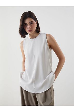 بلوز سفید زنانه ساده LC Waikiki - کد 924415534