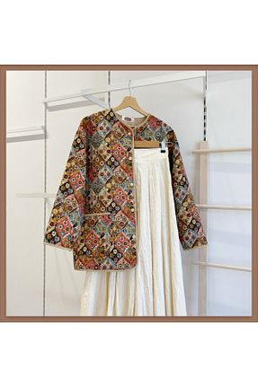 کت بژ زنانه پارچه Faya Boutique - کد 923756475