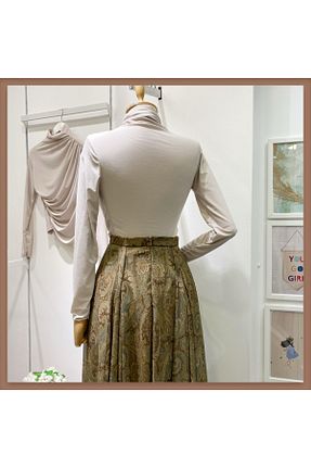 بلوز طوسی زنانه آستین استاندارد Faya Boutique - کد 923758140