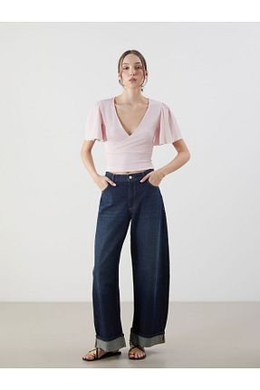 بلوز صورتی زنانه ساده LC Waikiki - کد 924365226