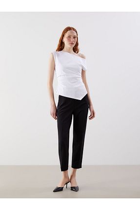 بلوز سفید زنانه ساده LC Waikiki - کد 925822643