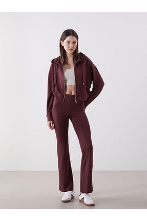 ساق شلواری زرشکی زنانه LC Waikiki - کد 924368136