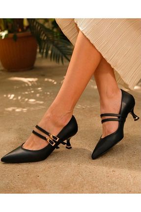 کفش کلاسیک مشکی زنانه چرم مصنوعی Kocamanlar Ayakkabı - کد 922615949