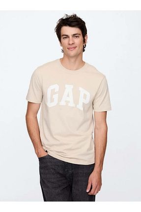 تیشرت بژ مردانه Relaxed GAP - کد 922359408