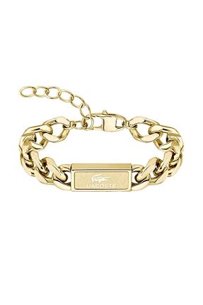 دستبند استیل (فولاد) طلائی مردانه استیل (فولاد) Lacoste - کد 903690038
