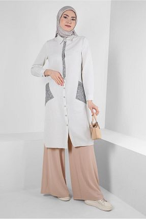شلوار پارچه ای نباتی زنانه بلند Alvina - کد 804943870