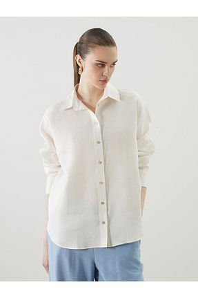پیراهن نباتی زنانه اورسایز LC Waikiki - کد 924382307