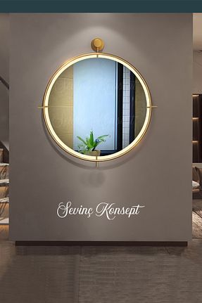 آینه زرد فلزی SEVİNÇ KONSEPT - کد 923794950