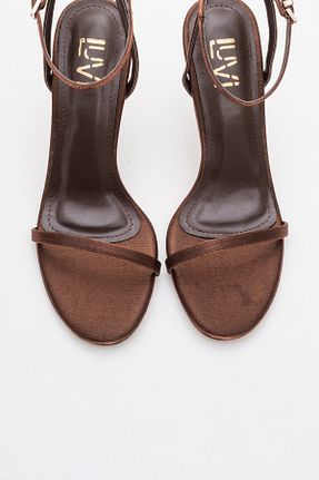 کفش مجلسی قهوه ای زنانه پارچه ای luvishoes - کد 923824949