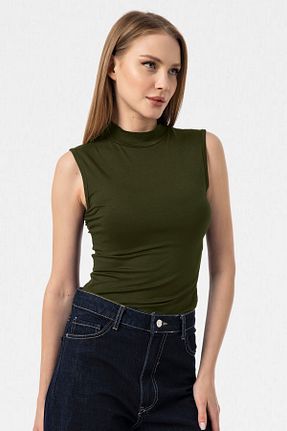 بلوز خاکی زنانه ساده VODENS - کد 832841351