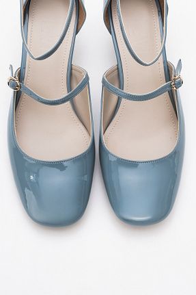 کفش پاشنه بلند کلاسیک آبی زنانه چرم مصنوعی luvishoes - کد 923826435