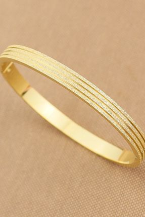 دستبند استیل (فولاد) طلائی زنانه استیل (فولاد) Keyifli Hayaller - کد 712458173