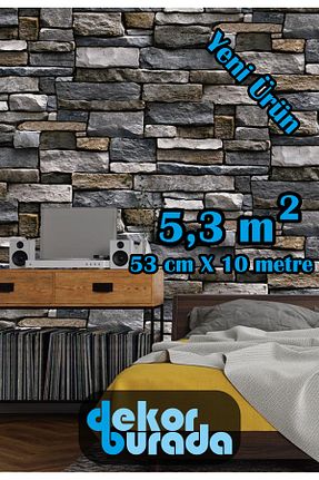کاغذ دیواری رنگی Yapışkan Gerekli dekorburada - کد 923854748