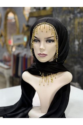 دستمال گردن مشکی زنانه ابریشم zagreus - کد 923853755
