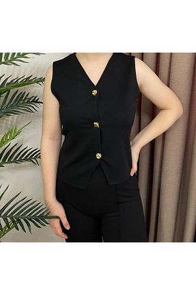 ست بالاتنه و پائین تنه مشکی زنانه ویسکون LAMORİA - کد 923857360