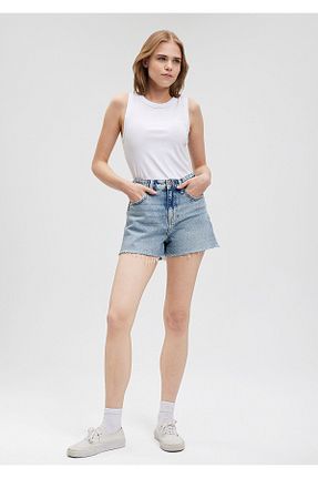 شلوارک و برمودا آبی زنانه Straight Mavi - کد 834401871