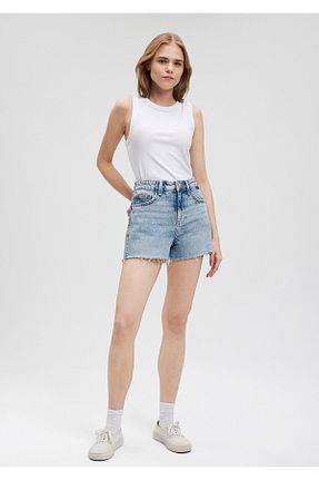شلوارک و برمودا آبی زنانه Straight Mavi - کد 834401871