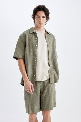 شلوارک و برمودا خاکی مردانه Relaxed Defacto - کد 838592480