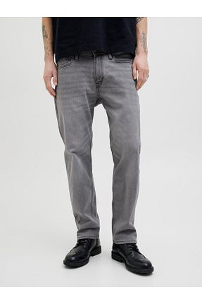 شلوار جین طوسی مردانه پاچه لوله تفنگی Jack & Jones - کد 923875460