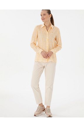 پیراهن نارنجی زنانه رگولار U.S. Polo Assn. - کد 923887910