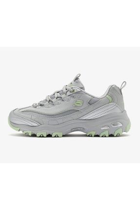 کفش اسنیکر طوسی زنانه بند دار Skechers - کد 923893099