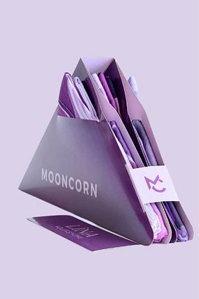 روسری بنفش پنبه ای Mooncorn - کد 852993300