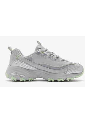 کفش اسنیکر طوسی زنانه بند دار Skechers - کد 923893099