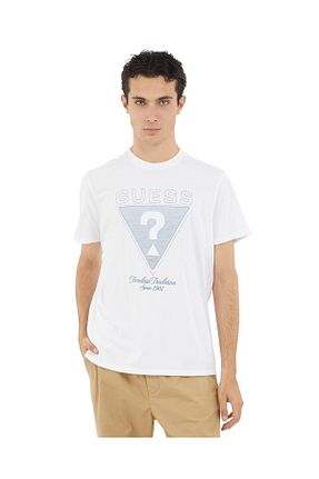 تیشرت سفید مردانه Guess - کد 923893404