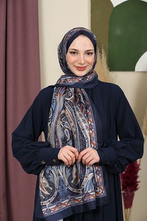 شال سرمه ای زنانه پنبه ای aldyoo - کد 923901726