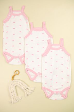 بادی و سرهمی نوزادی صورتی بچه گانه Twill Lindakids - کد 923966154