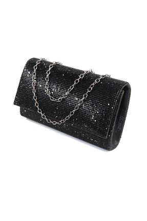 کیف مجلسی مشکی زنانه پارچه ای KEEBA - کد 923987905