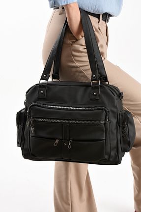 کیف دوشی مشکی زنانه پارچه ای BAGS - کد 924006686