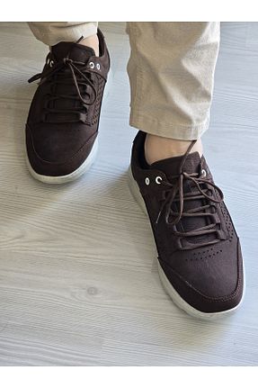 کفش کژوال قهوه ای مردانه چرم خالص Melinta Shoes - کد 924007623